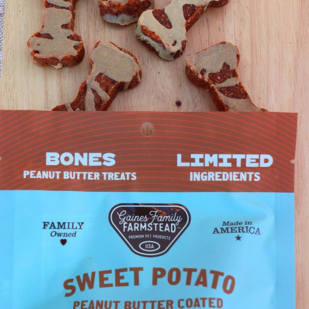 Sweet Potato + Peanut Butter Bone — Single-Ingredient Treat