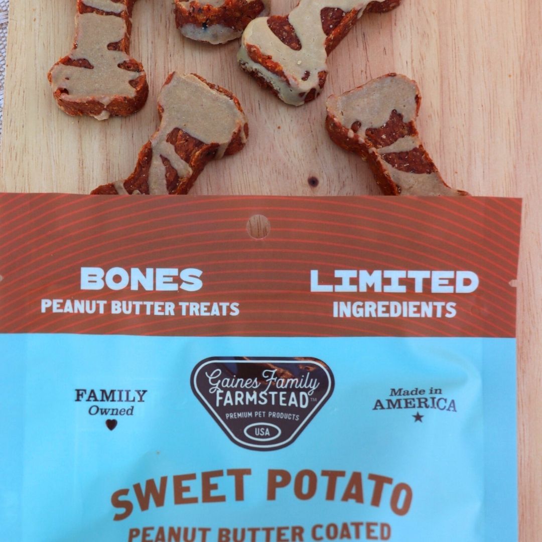 Sweet Potato + Peanut Butter Bone — Single-Ingredient Treat
