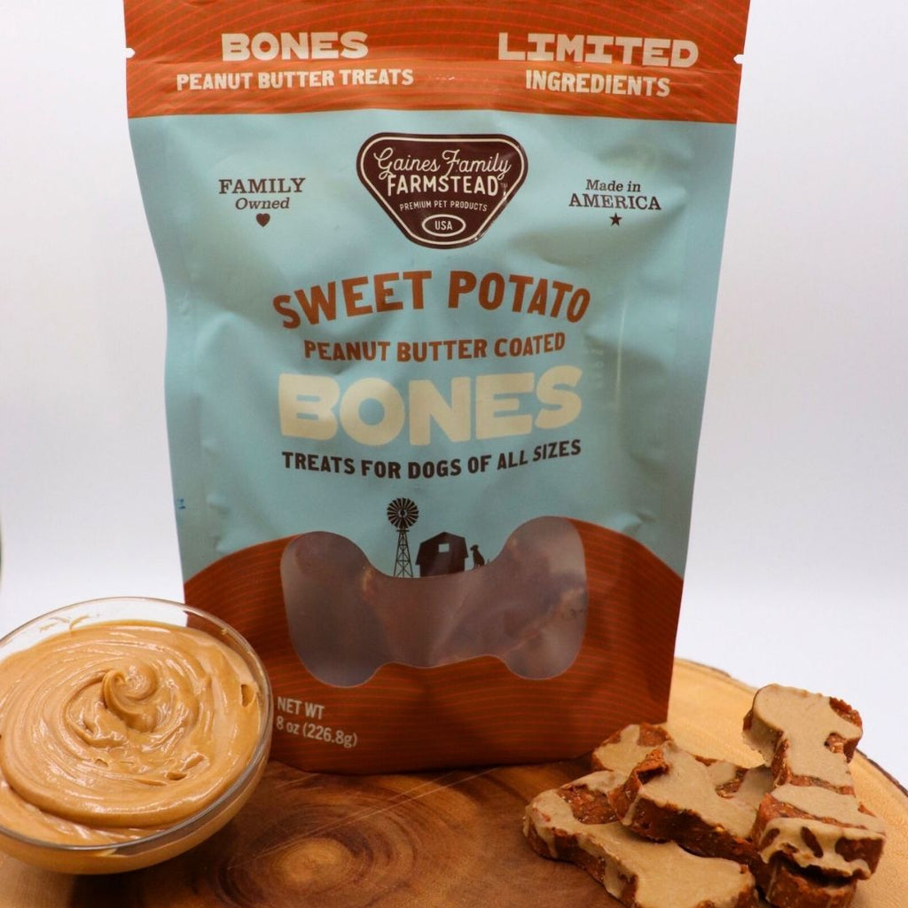 Sweet Potato + Peanut Butter Bone — Single-Ingredient Treat