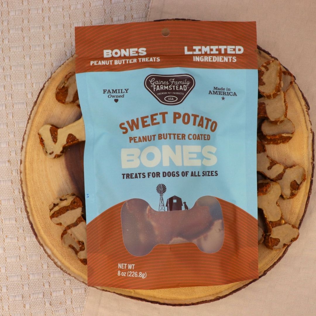 Sweet Potato + Peanut Butter Bone — Single-Ingredient Treat