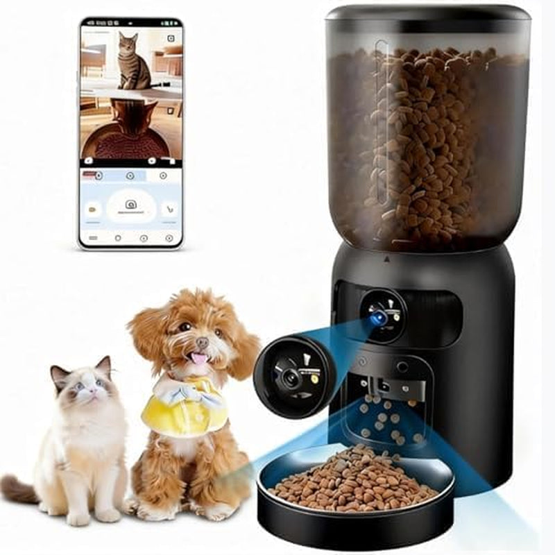 Smart Automatic Pet Feeder — HD Camera, App Control & Scheduled Meals