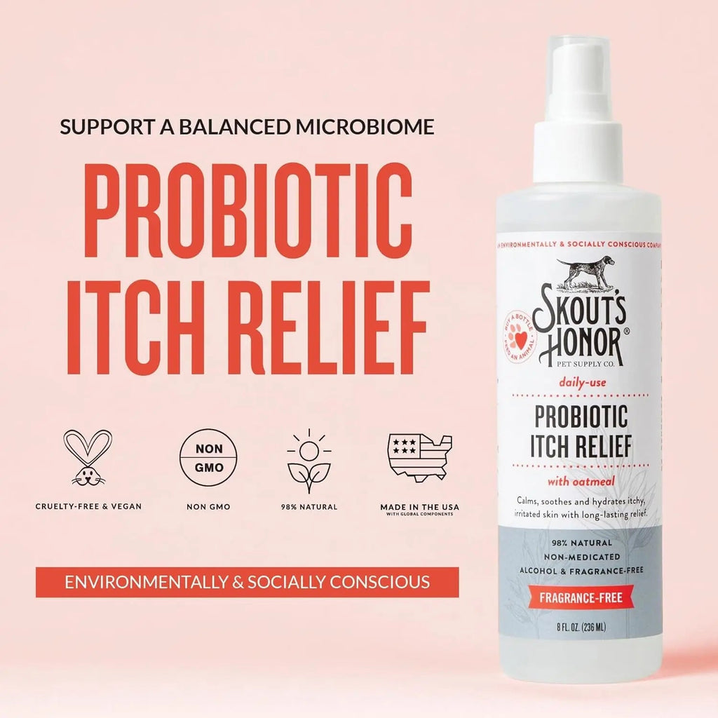 Probiotic Itch Relief Spray — Natural Aloe + Avocado for Sensitive Skin