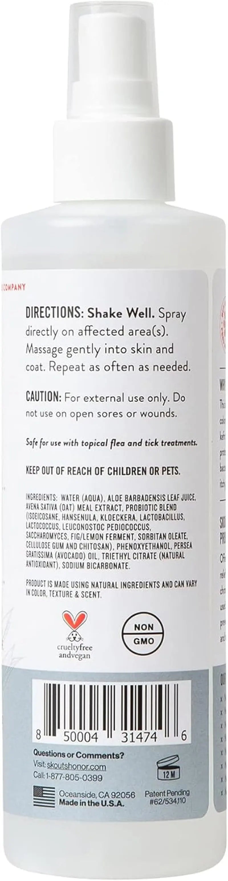 Probiotic Itch Relief Spray — Natural Aloe + Avocado for Sensitive Skin