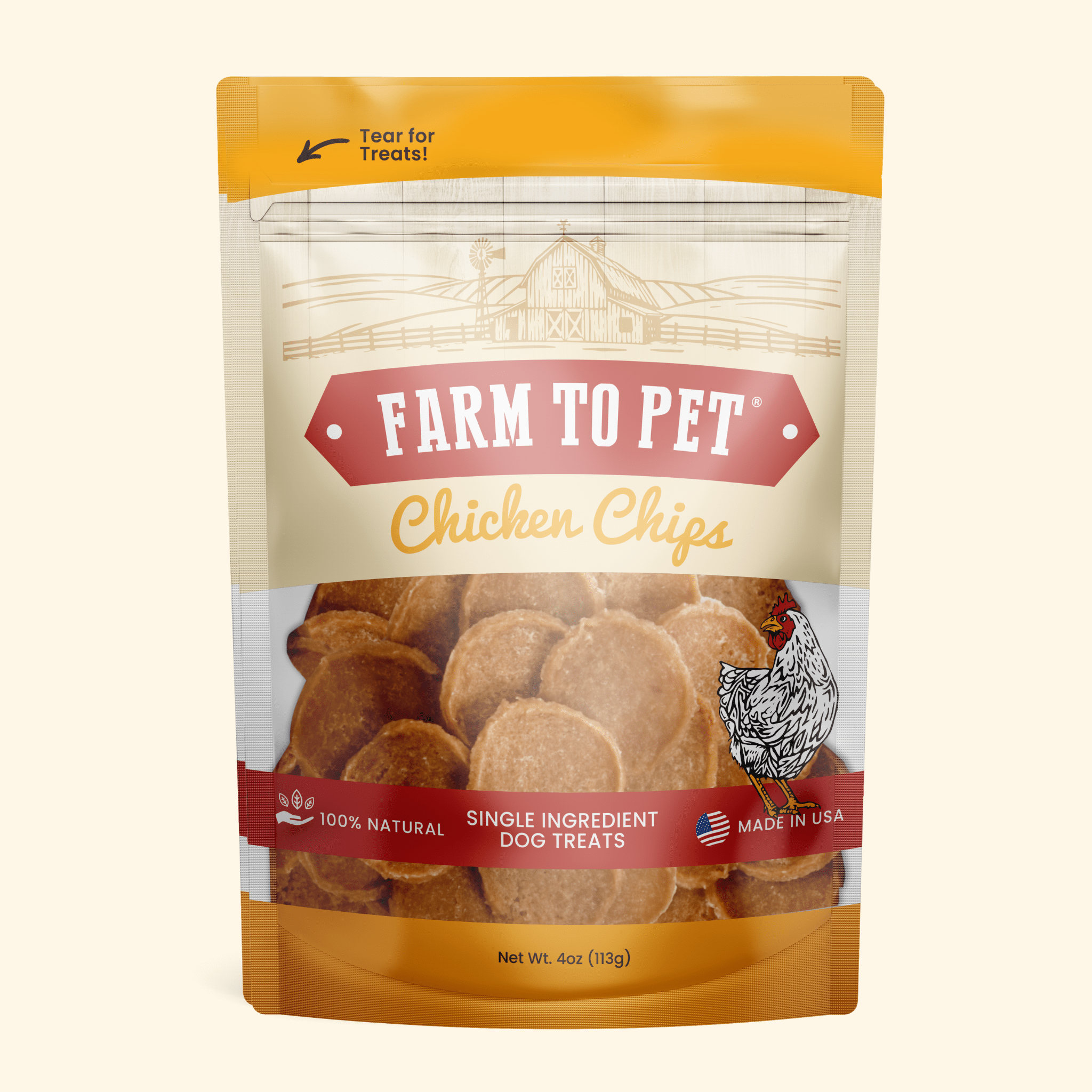 Chicken Chips — One-Ingredient Dog Treats (Made in USA)