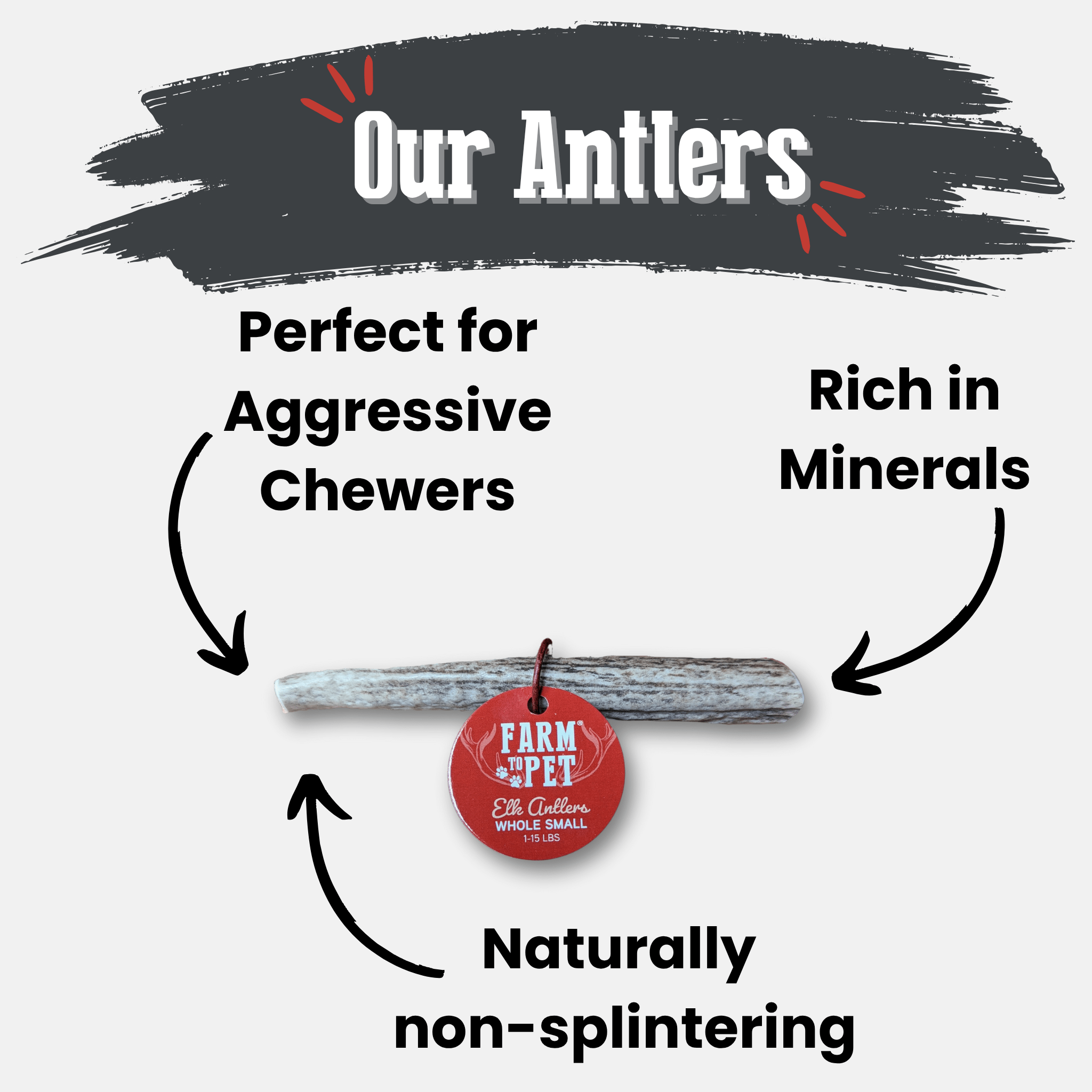 Elk Antler Chews — Long-Lasting, All-Natural Dog Chews