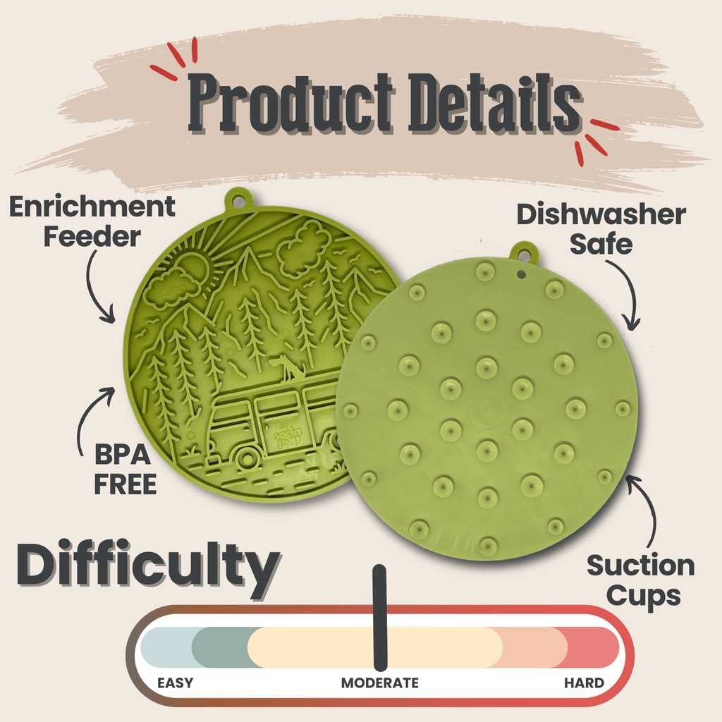 Lick Mat — Calm Spa Moments, Suction-Cup Steady