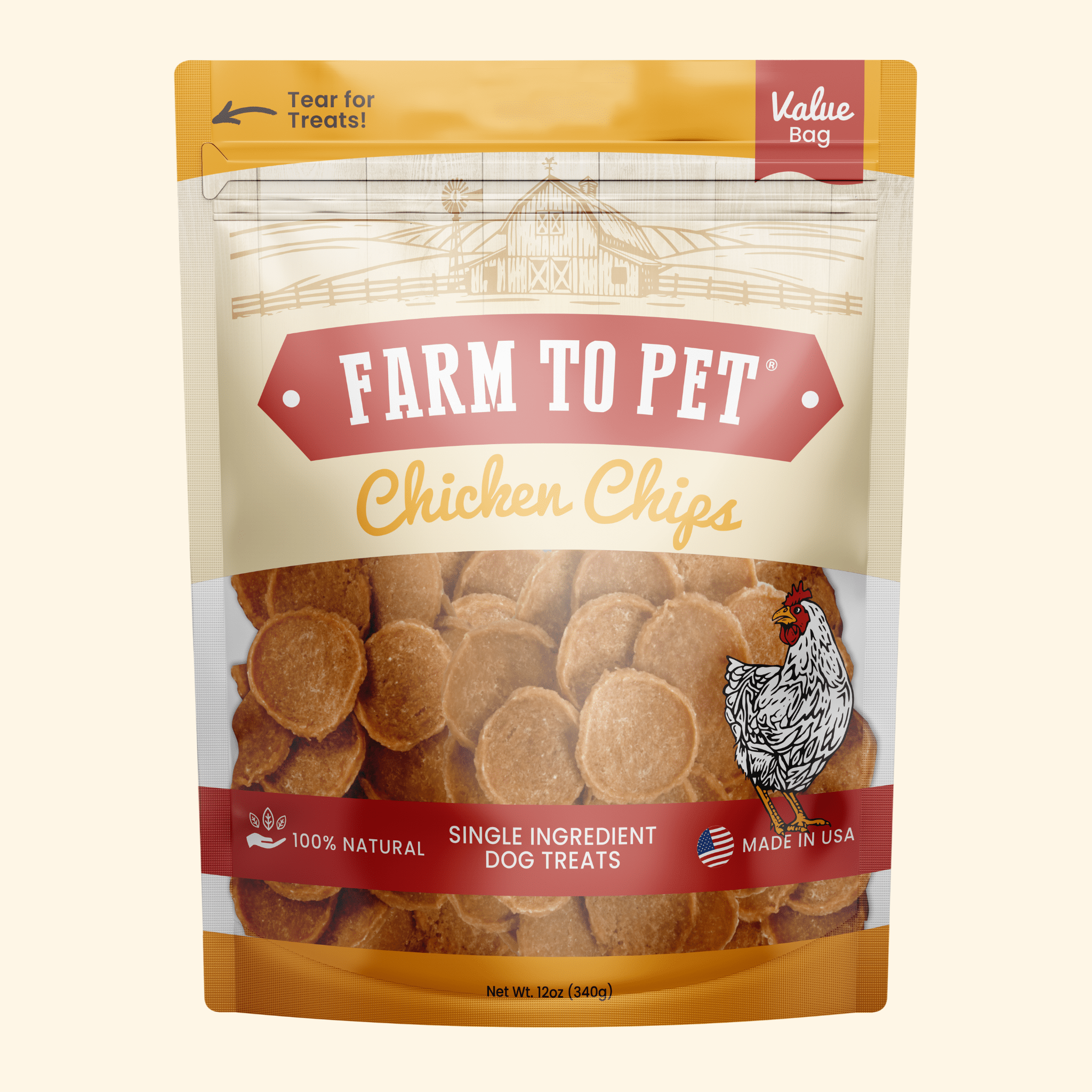 Chicken Chips — One-Ingredient Dog Treats (Made in USA)