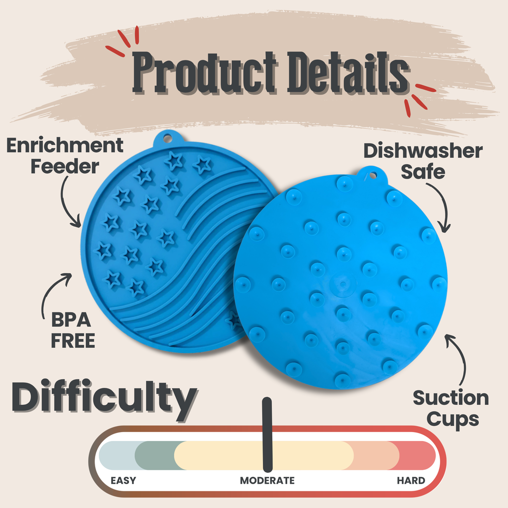 Lick Mat — Calm Spa Moments, Suction-Cup Steady