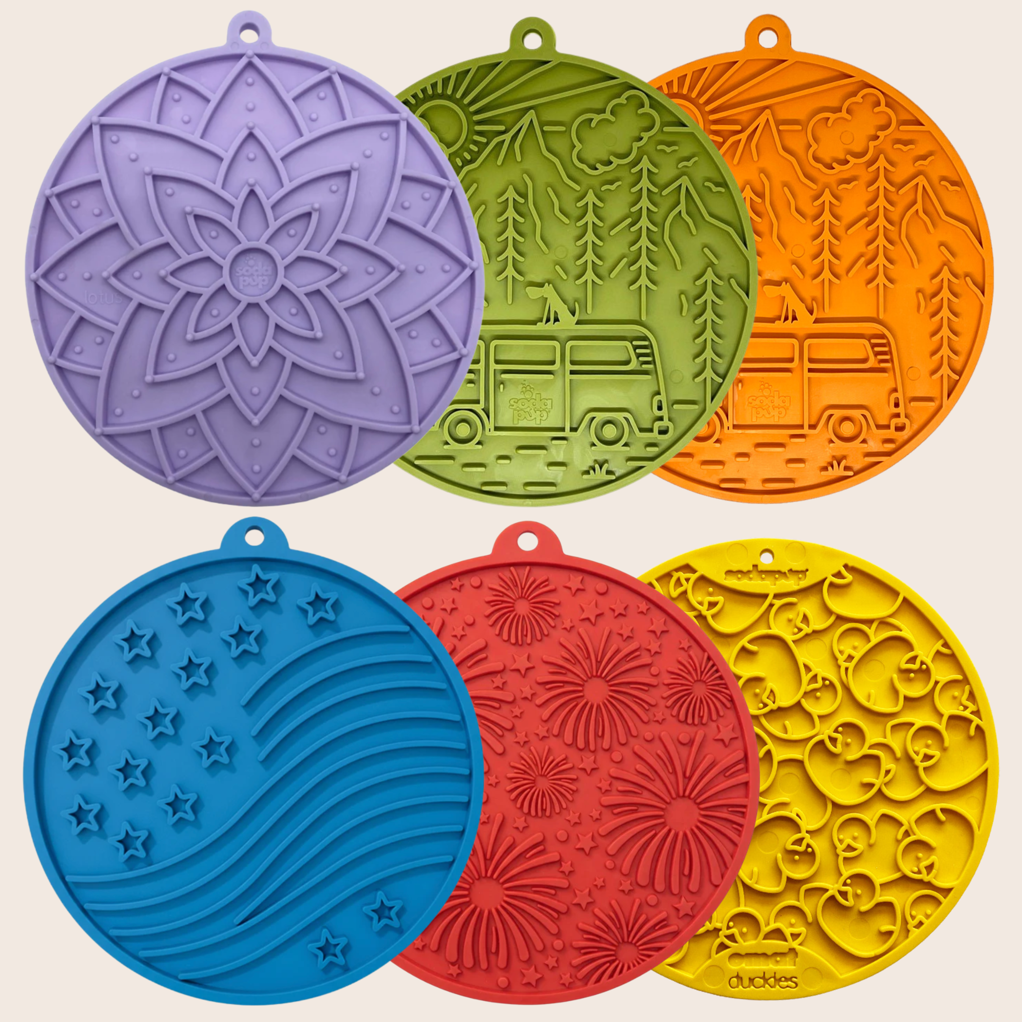 Lick Mat — Calm Spa Moments, Suction-Cup Steady
