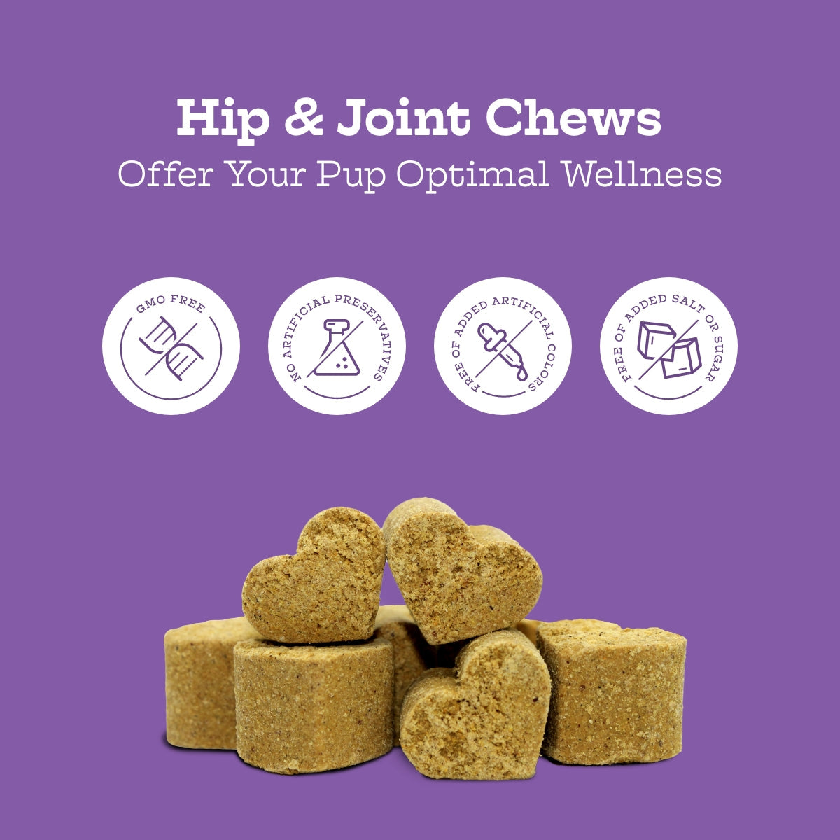 Hip & Joint Chews — Glucosamine + MSM Daily Support