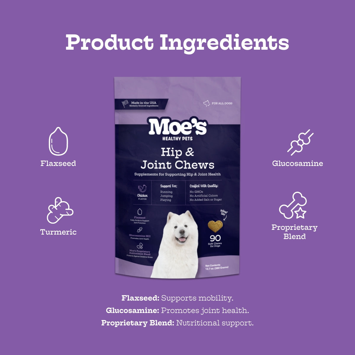 Hip & Joint Chews — Glucosamine + MSM Daily Support