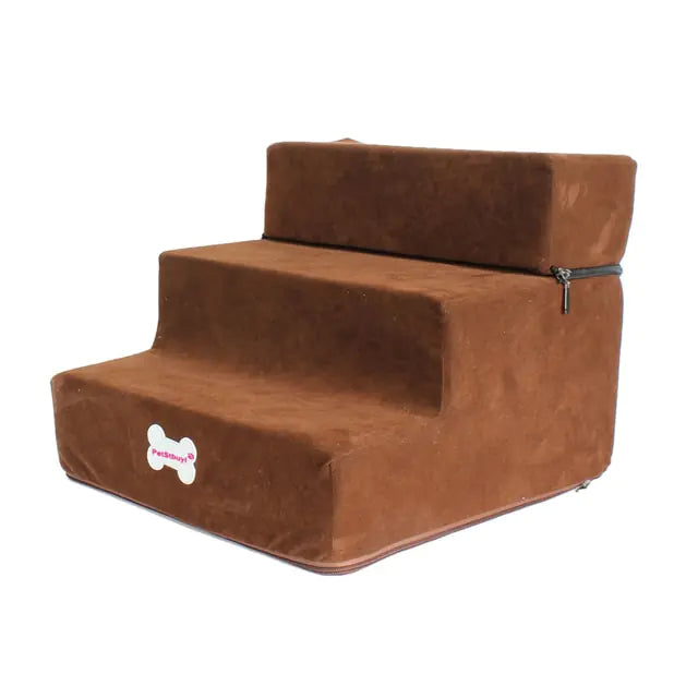 Foldable Dog Stairs — Anti-Slip, Joint-Friendly Bed Access
