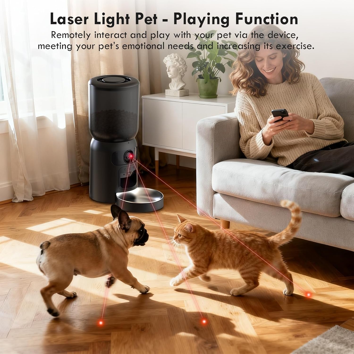 Smart Automatic Pet Feeder — HD Camera, App Control & Scheduled Meals