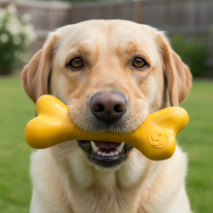 PUP-X Rubber Bone — Durable, Floats, Made in USA