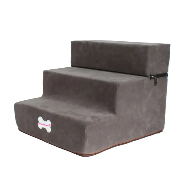 Foldable Dog Stairs — Anti-Slip, Joint-Friendly Bed Access